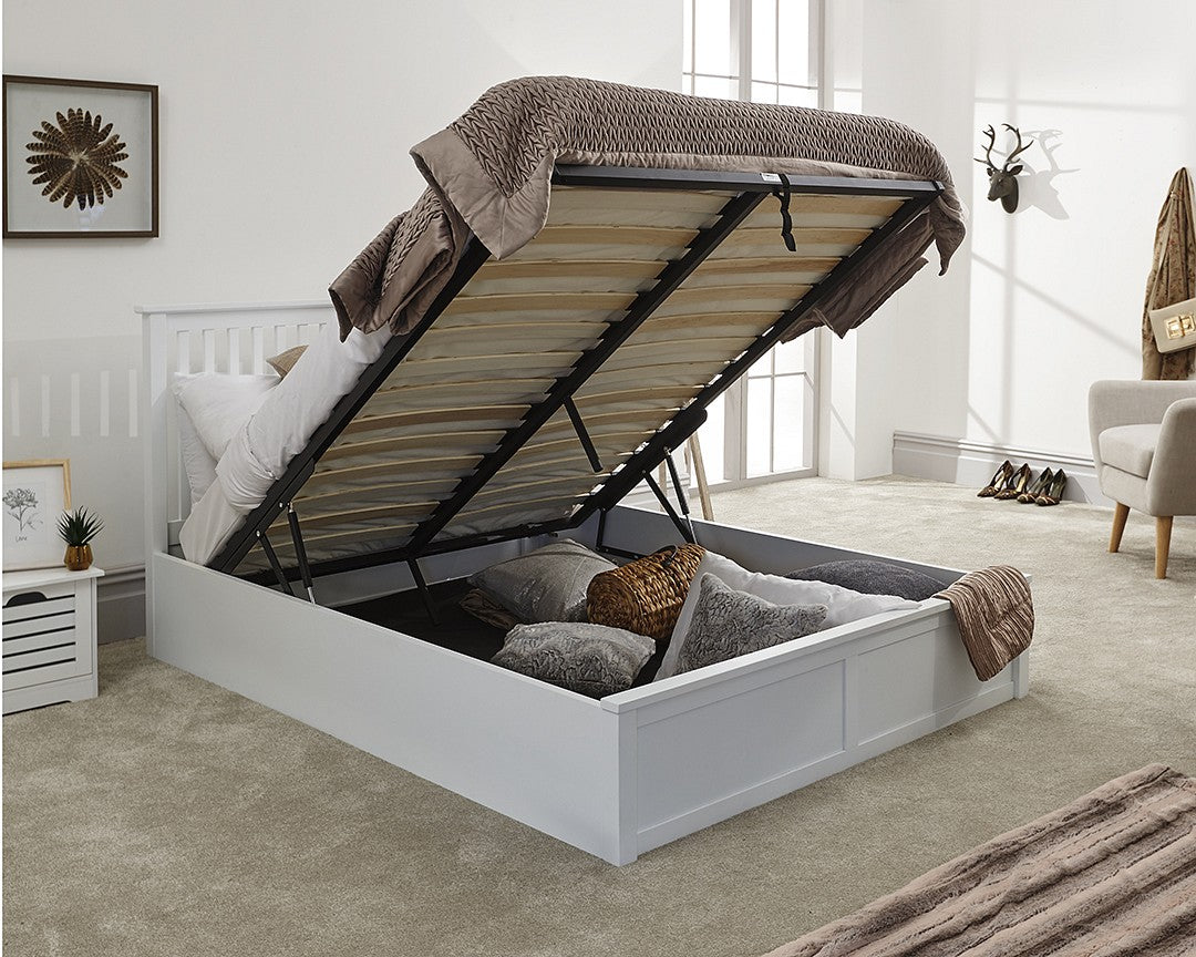 GFW Como Ottoman Solid Wooden Bed Frame