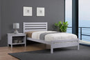 Astley Bed Solid Hardwood Grey