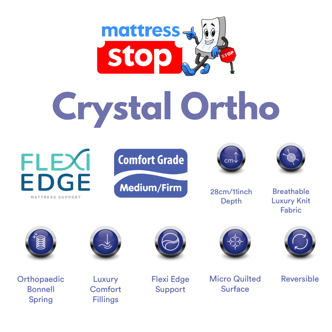 Giltedge Beds Crystal Ortho Backcare Mattress |Quality Sleep