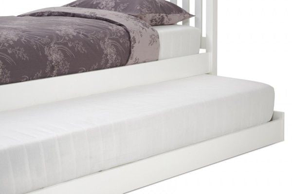 Serene Heather Shaker Guest Bed LFE (Opal White) Wooden Bed