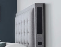 Titan Fabric TV Bed - Speakers + Sound Bar (Marbella Grey)