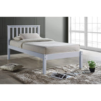 Otto Single Wooden Bed Frame White