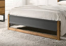 Amelia Charcoal Wooden Bed Frame (Low Foot End)