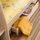 Orion Wooden Storage Bunk Bed  Frame (Sonoma)