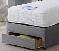 Nova Pocket 1000 Adjustable Divan Bed – Left Storage