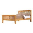 Premium Acorn Solid Oak Bed with High Footend Design