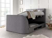 Premium Grey Ottoman Bed | Appleby TV Bed Solutions