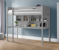 Titan High Sleeper Bunk (Dove Grey)