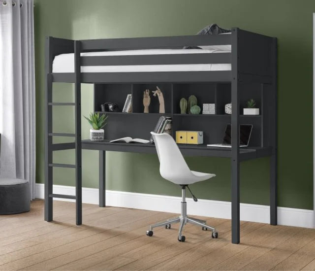 Titan High Sleeper Wooden Bunk (Anthracite)