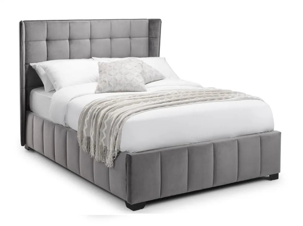 Gatsby Storage Ottoman Bed Light Grey